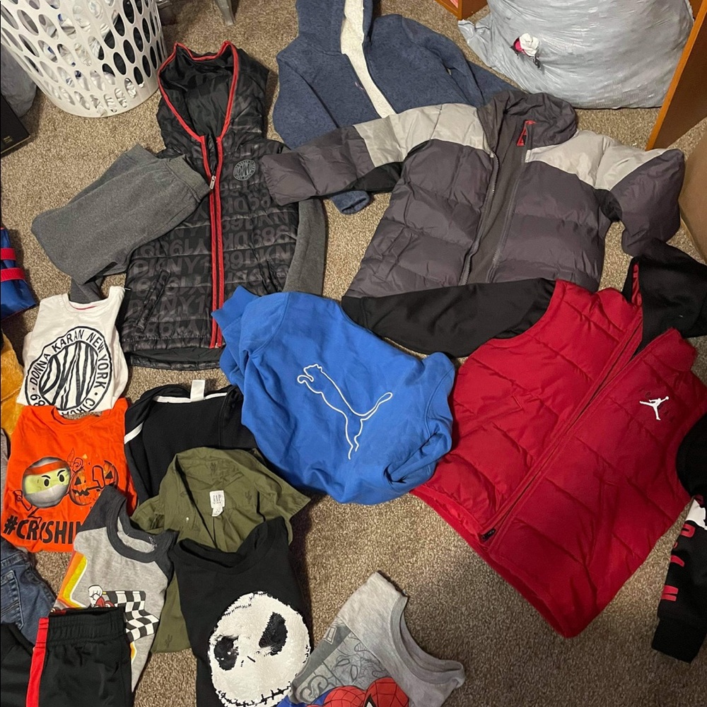 Selling boys clothes and sneakers